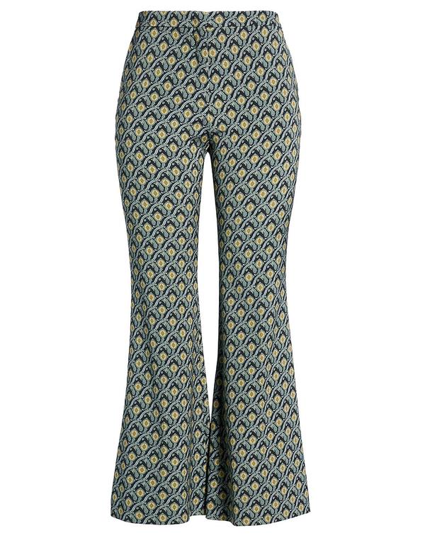 エトロ レディース ボトムス カジュアルパンツ ETRO フレアカットパンツ Midnight Blue ブルー