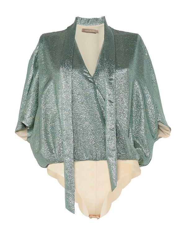 シモーナ コルセリーニ レディース トップス シャツ SIMONA CORSELLINI ボディスーツ トップス Light Green グリーン