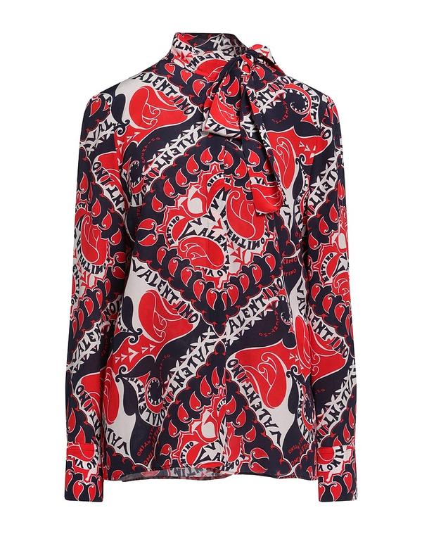 ヴァレンティノ レディース トップス シャツ VALENTINO GARAVANI シルクシャツ＆ブラウス Red レッド