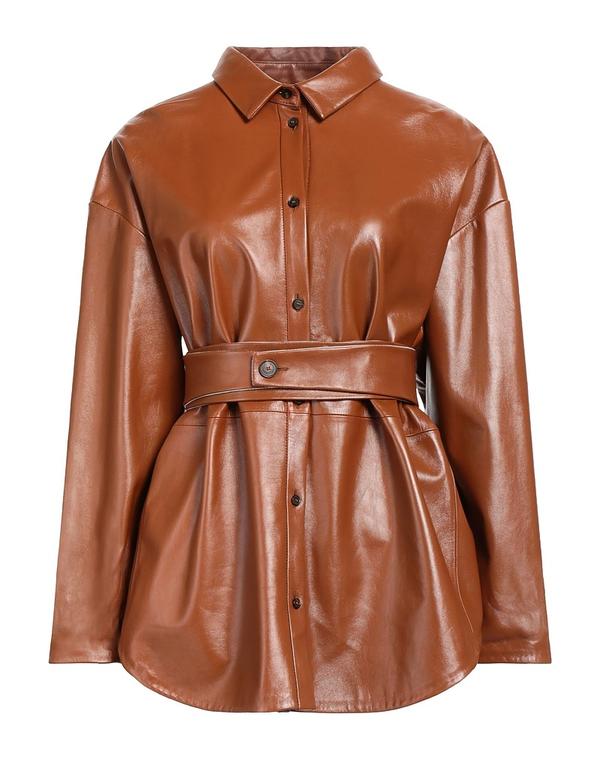 ファビアナ フィリッピ レディース トップス シャツ FABIANA FILIPPI 無地シャツ＆ブラウス Brown ブラウン