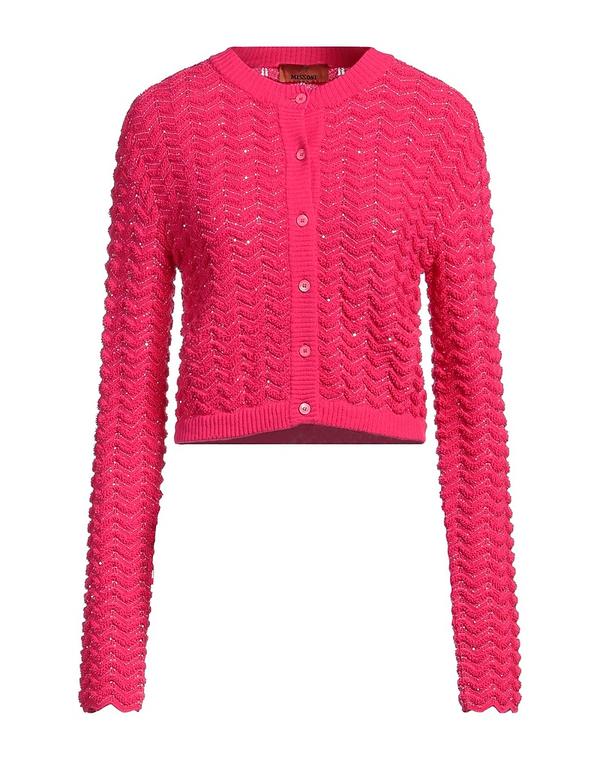 ミッソーニ レディース アウター カーディガン MISSONI カーディガン Fuchsia フューシャ