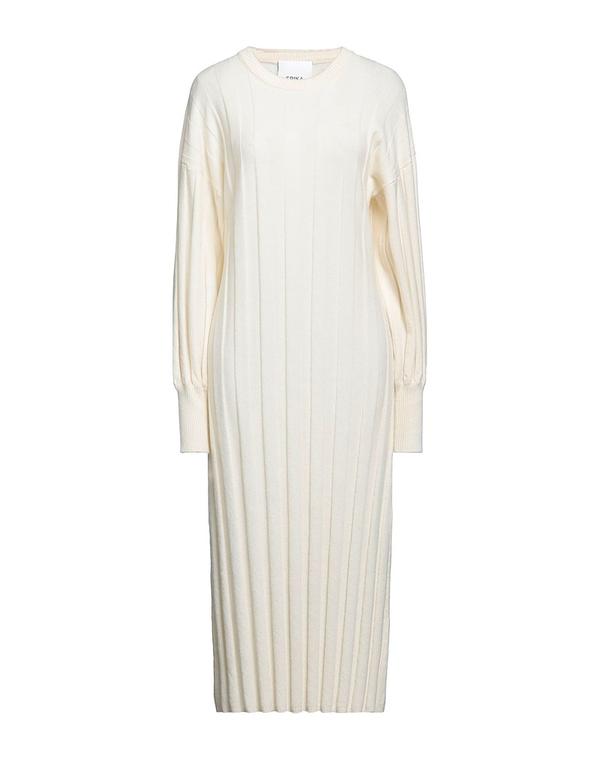 エリカ・カヴァリーニ レディース トップス ワンピース ERIKA CAVALLINI ひざ丈ワンピース Off White オフホワイト