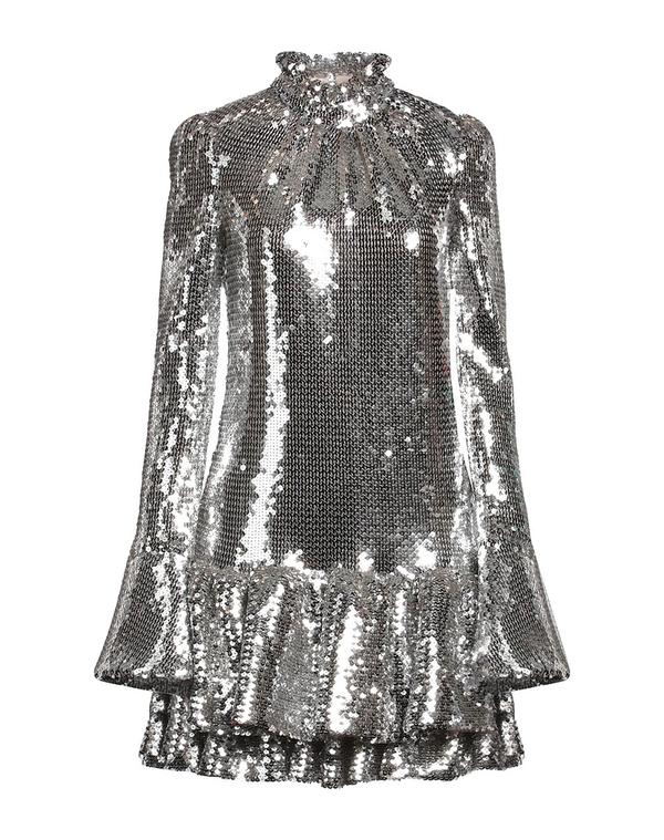 ラバンヌ レディース トップス ワンピース RABANNE スパンコールドレス Silver シルバー