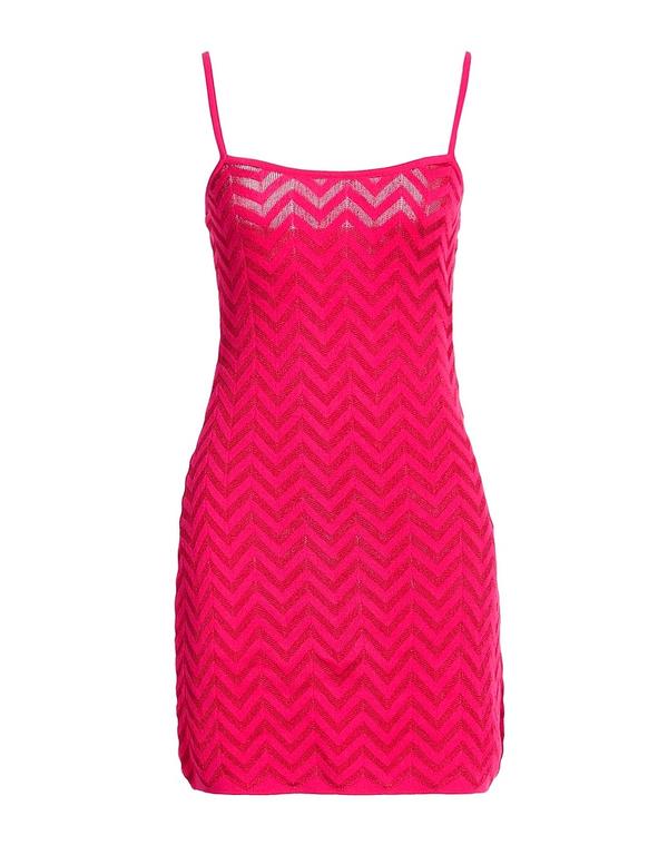 ミッソーニ レディース トップス ワンピース MISSONI ミニワンピース・ドレス Fuchsia フューシャ
