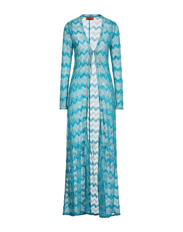 ミッソーニ レディース アウター カーディガン MISSONI カーディガン Deep Teal ティール
