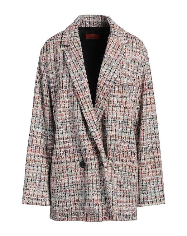 ミッソーニ レディース アウター ジャケット・ブルゾン MISSONI テーラードジャケット Salmon Pink ピンク