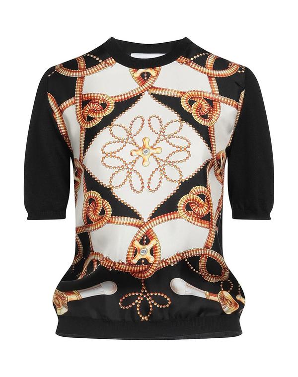 モスキーノ レディース トップス Tシャツ MOSCHINO Ｔシャツ Black ブラック
