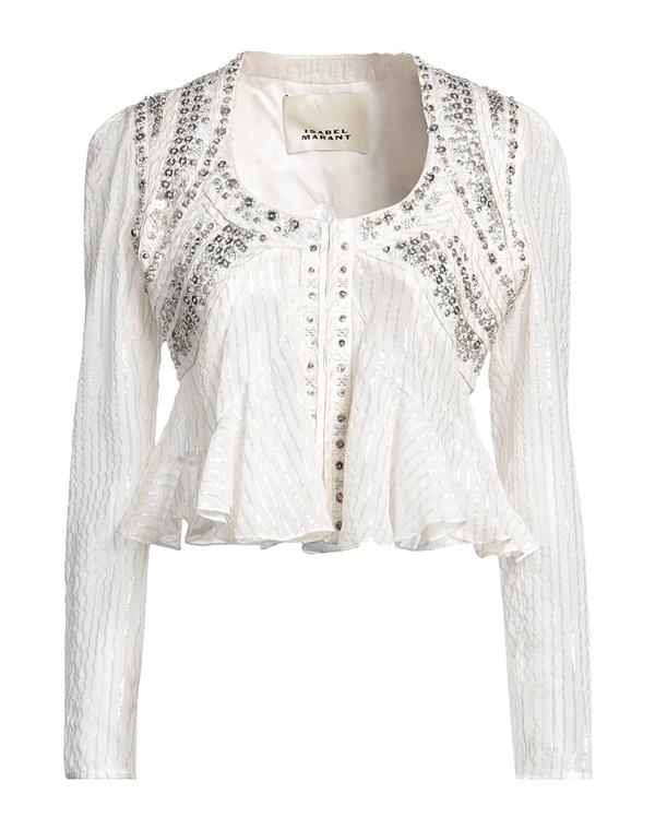 イザベル マラン レディース トップス シャツ ISABEL MARANT ストライプ柄シャツ White ホワイト