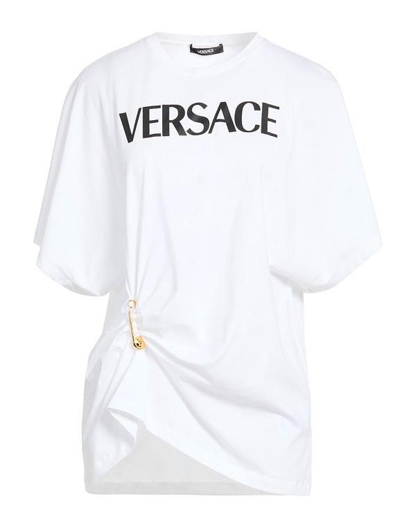 ヴェルサーチ レディース トップス プルオーバー VERSACE Ｔシャツ White 白いこと