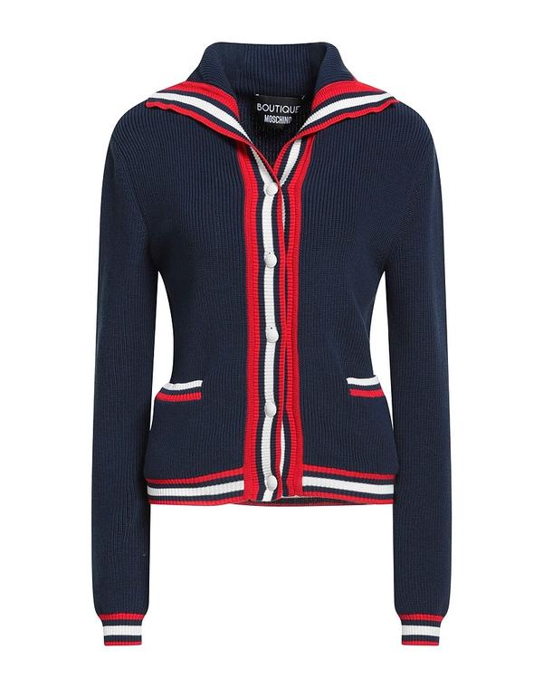 ブティックモスキーノ レディース アウター カーディガン BOUTIQUE MOSCHINO カーディガン Navy ネイビー