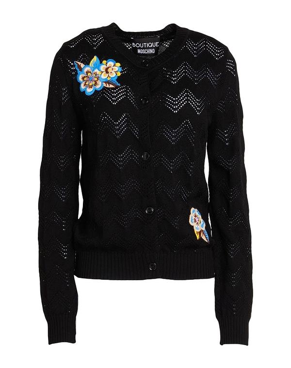 ブティックモスキーノ レディース アウター ジレー BOUTIQUE MOSCHINO ジレー Black 黒いこと