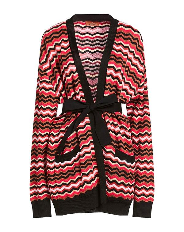 ミッソーニ レディース アウター カーディガン MISSONI カーディガン Black ブラック｜ReVida 店