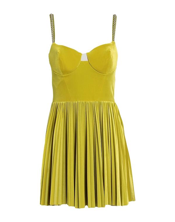 エリザベッタフランキ レディース トップス ワンピース ELISABETTA FRANCHI プリーツドレス Light Green グリーン