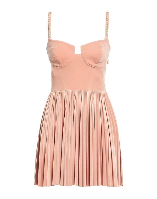 エリザベッタフランキ レディース トップス ワンピース ELISABETTA FRANCHI プリーツドレス Pale Pink ピンク｜ReVida 店