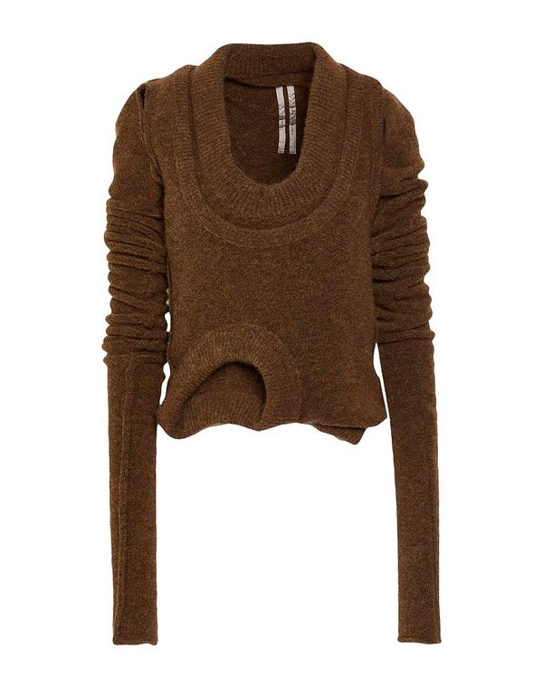 リックオウエンス レディース トップス ワンピース RICK OWENS チューブドレス Chocolate Brown ブラウン
