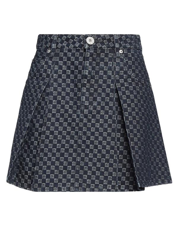 バルマン レディース ボトムスカート BALMAIN デニムスカート Blue ブルー