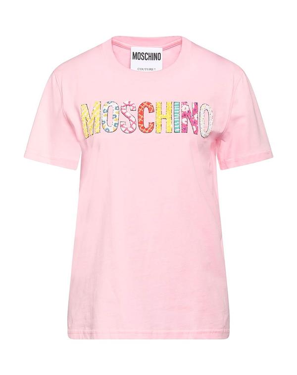 モスキーノ レディース トップス プルオーバー MOSCHINO Ｔシャツ Pink サクラ色
