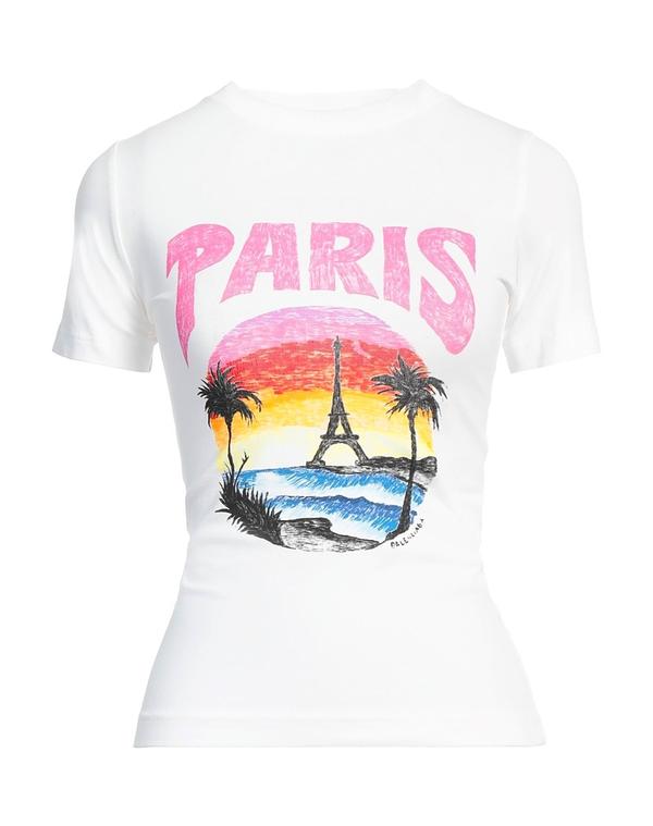 バレンシアガ レディース トップス ティーシャツ BALENCIAGA Ｔシャツ White 白いこと