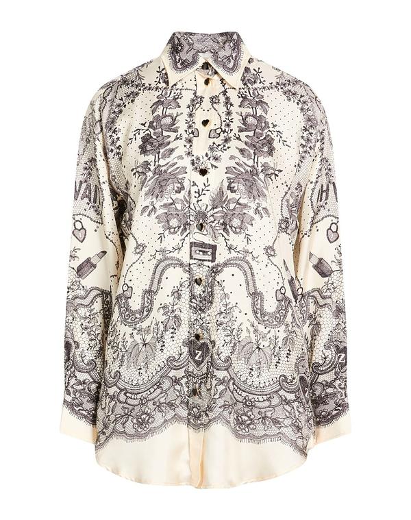 ジマーマン レディース トップス シャツ ZIMMERMANN シルクシャツ＆ブラウス Off White オフホワイト