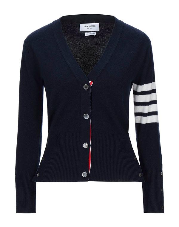 トムブラウン レディース アウター カーディガン THOM BROWNE カシミヤニット Midnight Blue ブルー 155,400円