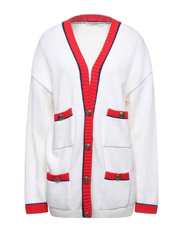 フィロソフィーデロレンゾセラフィーニ レディース アウター カーディガン PHILOSOPHY di LORENZO SERAFINI カーディガン White ホワイト