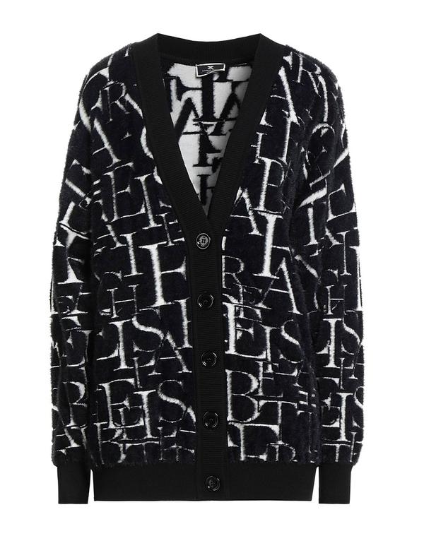 エリザベッタフランキ レディース アウター ジレー ELISABETTA FRANCHI ジレー Black 黒いこと