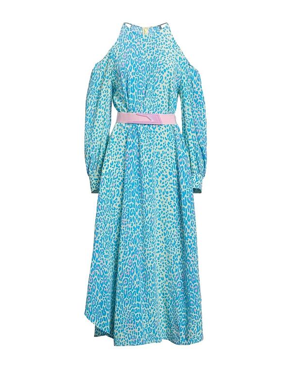 ステラマッカートニー レディース トップス ワンピース STELLA McCARTNEY シルクドレス Azure Blue ブルー