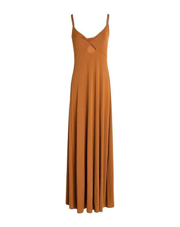 エリカ・カヴァリーニ レディース トップス ワンピース ERIKA CAVALLINI ロングワンピース・ドレス Brown ブラウン