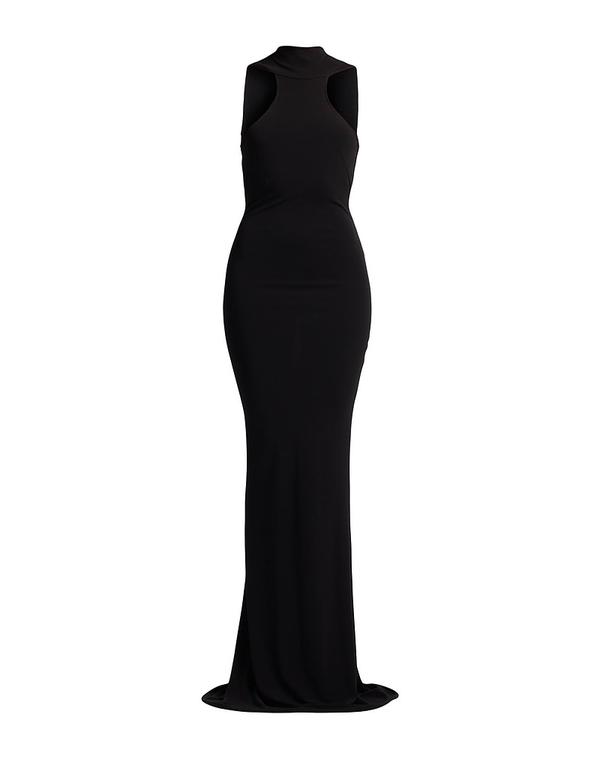 エリザベッタフランキ レディース トップス ワンピース ELISABETTA FRANCHI ロングワンピース・ドレス Black ブラック