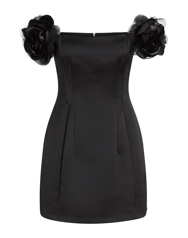 エリザベッタフランキ レディース トップス ワンピース ELISABETTA FRANCHI パーティドレス Black ブラック