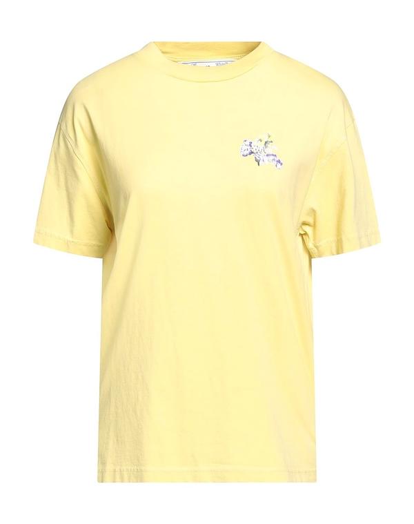 オフ-ホワイト レディース トップス Tシャツ OFF-WHITE Ｔシャツ Pastel Yellow イエロー