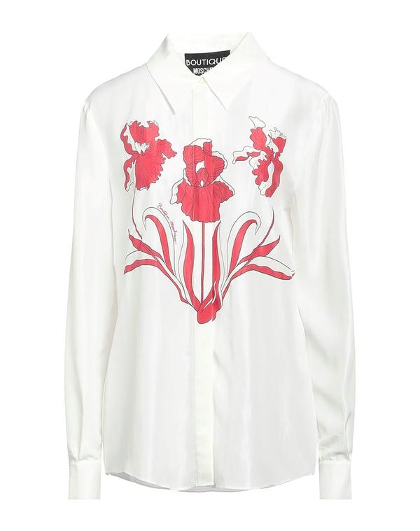 ブティックモスキーノ レディース トップス シャツ BOUTIQUE MOSCHINO フローラル柄シャツ＆ブラウス Ivory アイボリー