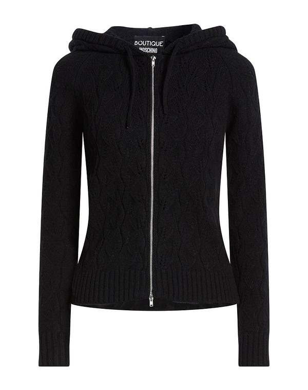 ブティックモスキーノ レディース アウター カーディガン BOUTIQUE MOSCHINO カーディガン Black ブラック