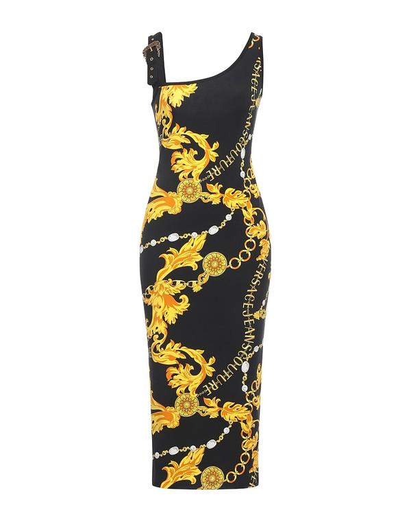 ヴェルサーチ レディース トップス ワンピース VERSACE JEANS COUTURE チューブドレス Black ブラック