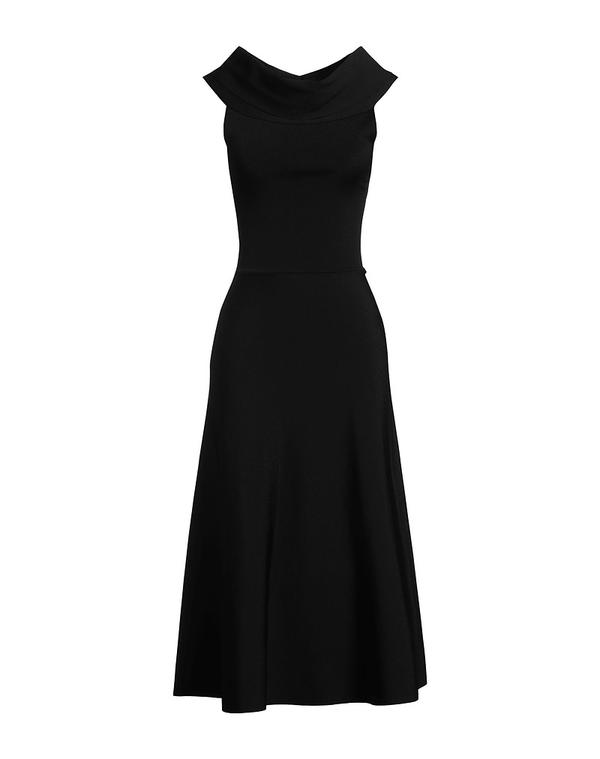 ファビアナ フィリッピ レディース トップス ワンピース FABIANA FILIPPI ひざ丈ワンピース Black ブラック｜ReVida 店