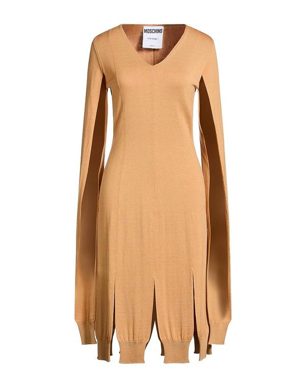 モスキーノ レディース トップス ワンピース MOSCHINO ひざ丈ワンピース Camel キャメル