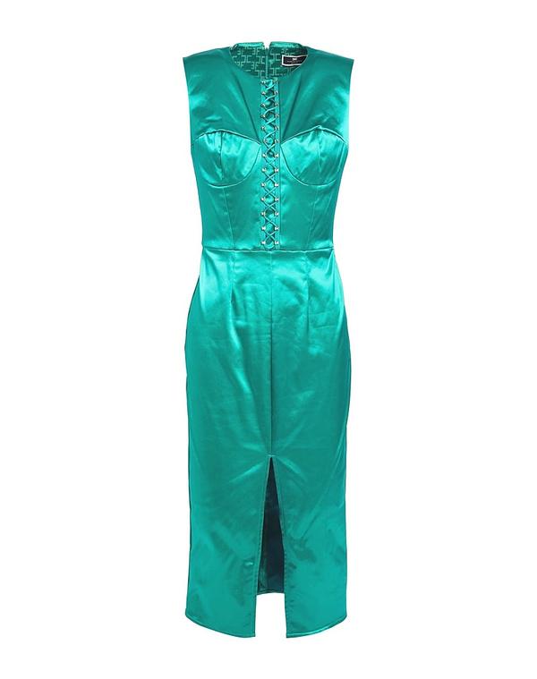 エリザベッタフランキ レディース トップス ワンピース ELISABETTA FRANCHI パーティ向けドレス＆ワンピース Emerald エメラルド