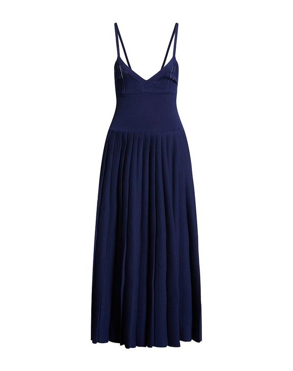 カイト レディース トップス ワンピース KHAITE プリーツドレス Navy ネイビー