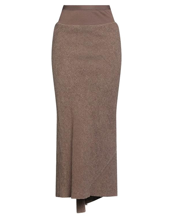 リックオウエンス レディース ボトムスカート RICK OWENS ロングスカート Brown ブラウン