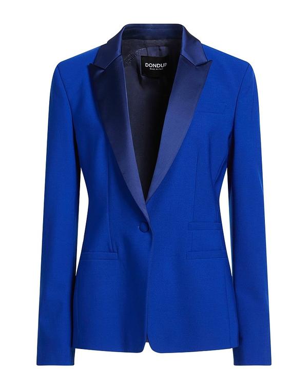 ドンダップ レディース アウター ジャケット・ブルゾン DONDUP テーラードジャケット Bright Blue ブルー｜ReVida 店