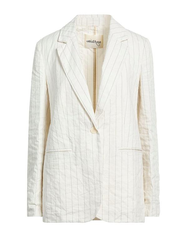 オットダム レディース アウター ジャケット・ブルゾン OTTOD'AME テーラードジャケット Off White オフホワイト
