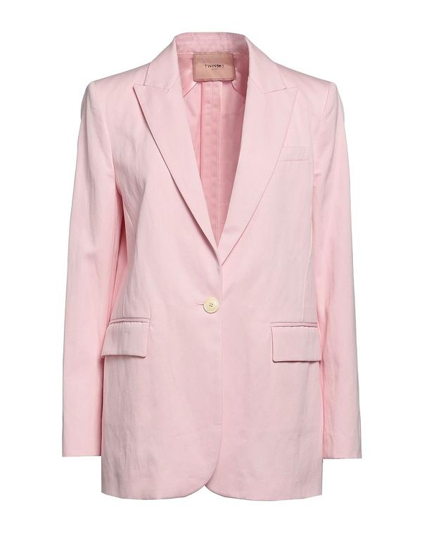 ツインセット レディース アウター ジャケット・ブルゾン TWINSET テーラードジャケット Pink ピンク