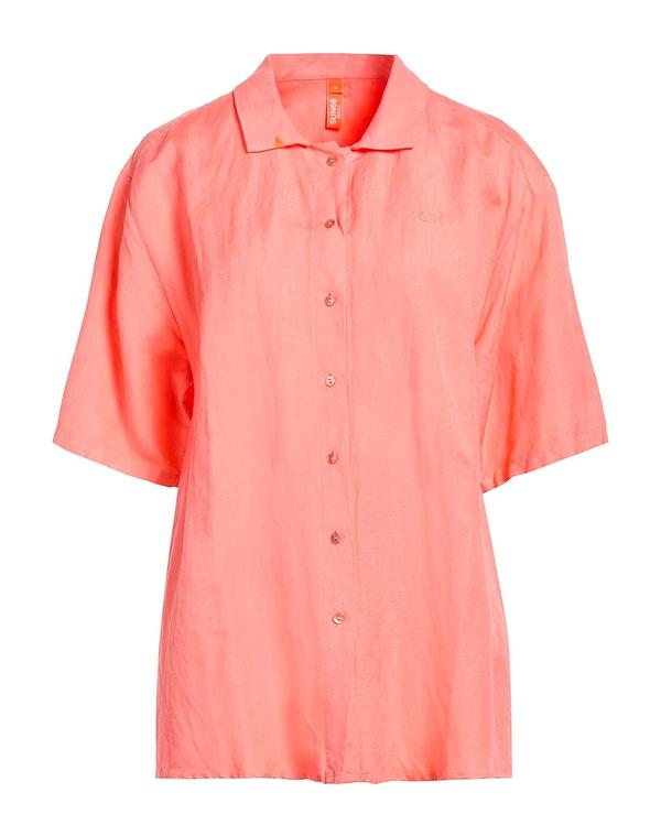 サンシックスティーエイト レディース トップス シャツ SUN 68 ストライプ柄シャツ Salmon Pink ピンク