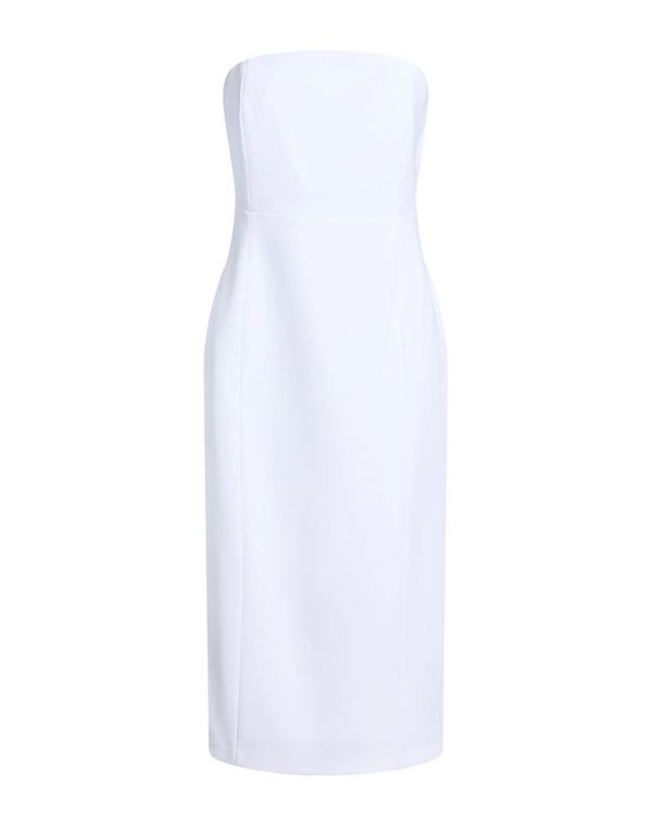 リュージョー レディース ドレス ミディ丈ワンピース LIU JO チューブドレス White ホワイト