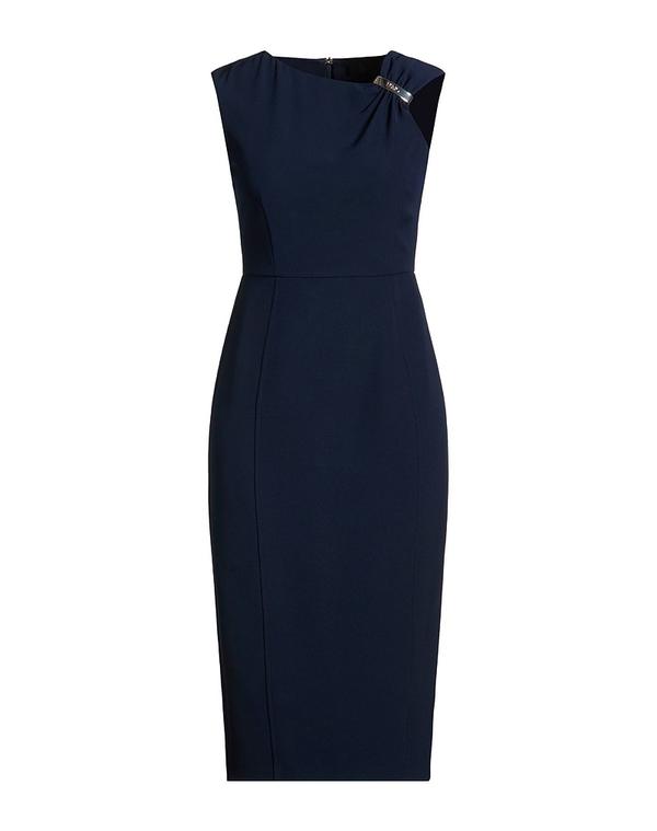 リュージョー レディース ドレス ミディ丈ワンピース LIU JO ひざ丈ワンピース Navy ネイビー