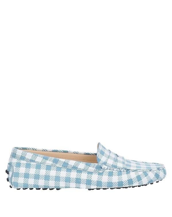 トッズ レディース シューズ スリッポン・ローファー TOD'S モカシン Blue Gray グレー