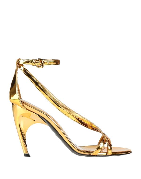マックイーン レディース シューズ サンダル MCQUEEN サンダル Gold ゴールド