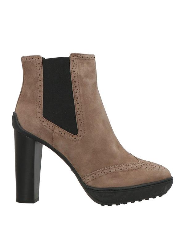 トッズ レディース シューズ ブーツ・レインブーツ TOD'S ショートブーツ Taupe トープ