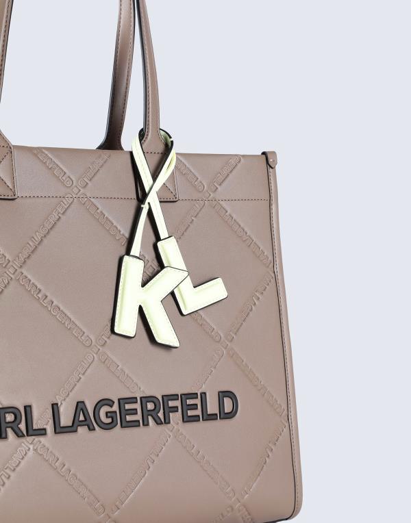 カール ラガーフェルド レディース ハンドバッグ Khaki バッグ Handbag ...