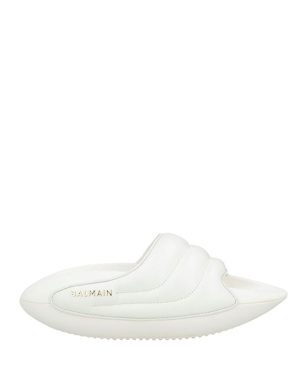 バルマン レディース シューズ サンダル BALMAIN スライドサンダル＆スリッパ White ホワイト
